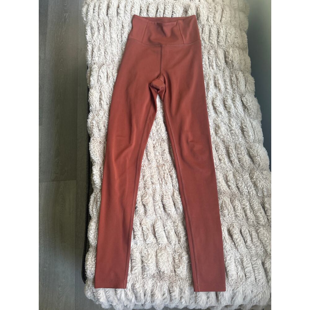 Girlfriend Collective Float High Rise Seamless Leggings XXS Mahogany - Picture 4 of 7